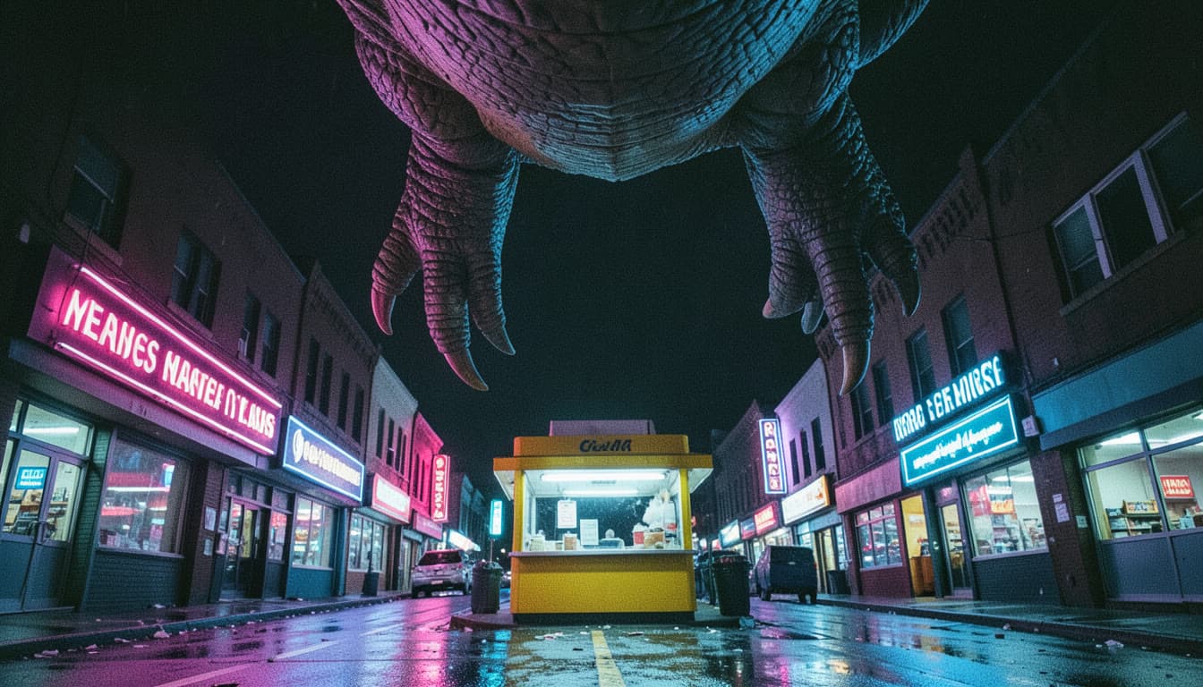 Cover art for the Kaiju Stomp template — Kaiju & Sci-Fi