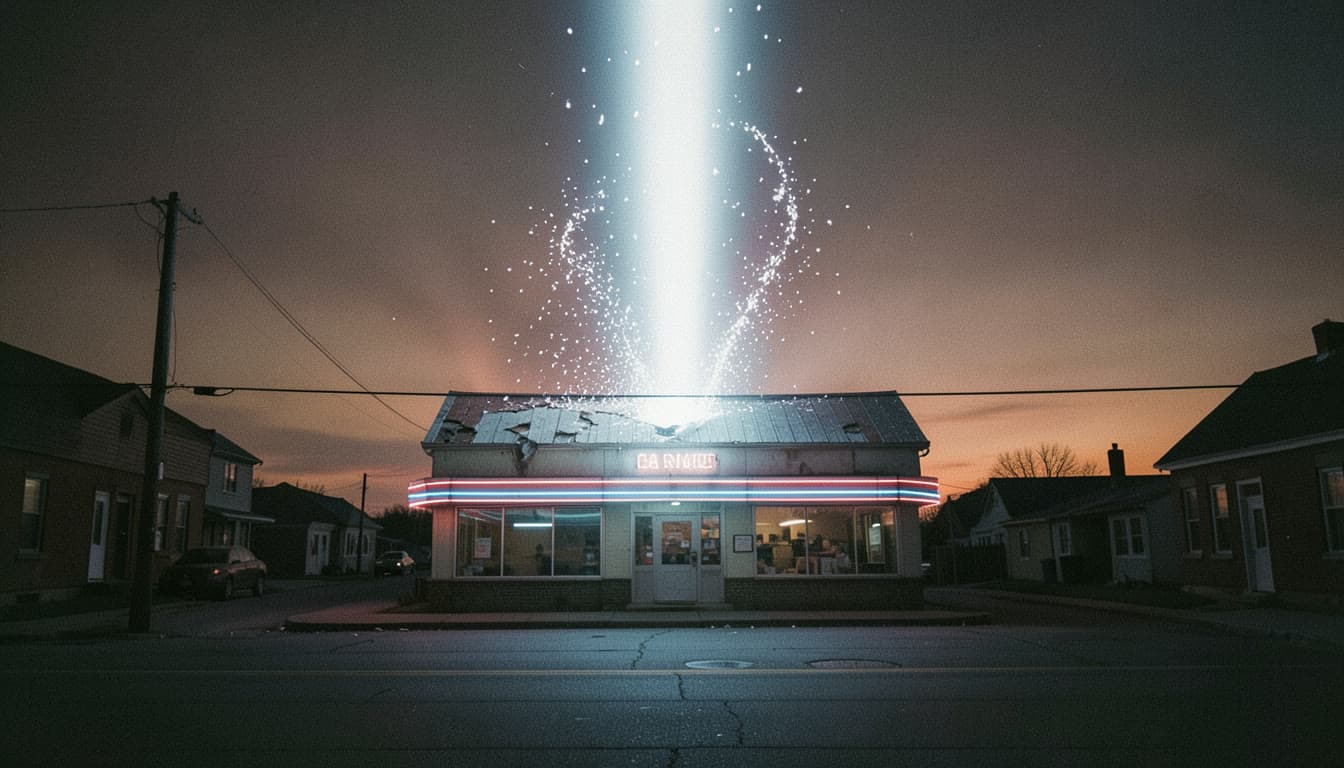 Cover art for the Orbital Beam Strike template — Kaiju & Sci-Fi