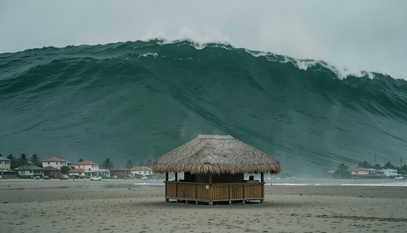 Cover art for the Tsunami Wave template — Floods & Storms